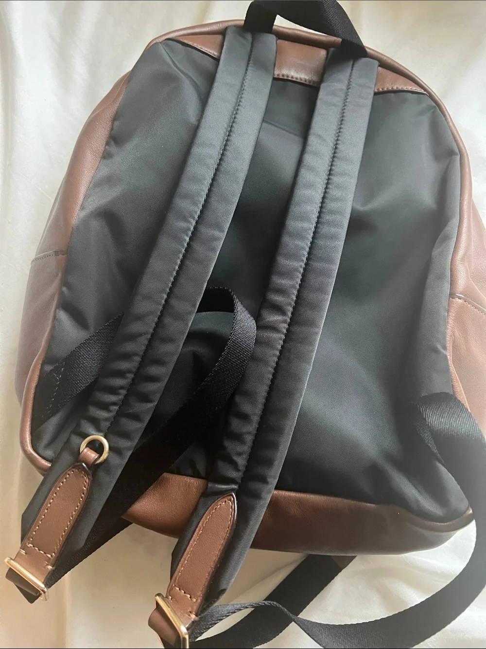 Coach Charlie Brown Canvas Backpack with Gold Hardware